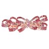 Beaupretty Crystal Rhinestone Hair Clip Shiny Flower Hair Pin Hair Barrettes Headdress for Ladies Women Hair Accessories Pink