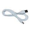 HQRP USB Power Cable (White) Compatible with NETGEAR Push2TV PTV3000 PTV3000-100NAS Wireless Display Adapters ; Ceton Echo Windows Media Center Extender, USB to Mini USB Cable