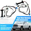 X AUTOHAUX 2pcs Rear Door Harness with Connectors for Dodge for RAM 1500 2500 3500 4500 5500 56051931AA 56051931AB 56051694AA 645-506 Automotive Rear Door Wiring Harness Left Right Side