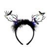 YOVECATHOU Halloween Branch Bat LED Light Up Hair Band For Women Men Halloween Cosplay Costume Props