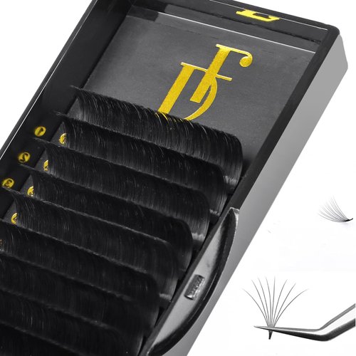 DF Eyelash Extension Easy Fan Volume Lashes 0.03mm CC Cur 8-15mm Volume Lash Extensions Rapid Blooming Self Fanning Dream Flower Lash Extension