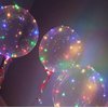 Colorful Led Balloons 6set Light up Balloons Clear Bobo Balloons with String Lights for Party, Birthday, Anniversary, Wedding (Colorful)