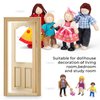 AUEAR, 1:12 Dollhouse Miniature Furniture Unpaint Wooden Doors for DIY Scene Doll Home Furniture Craft (2 Panel Style A)