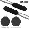 Mudder 2 Pieces Stainless Steel Pedicure Foot File Callus Remover Foot Scrubber Feet Rasp with 20 Replaceable Coarse/Fine Double Side Reusable Pads for Foot Care Cracked Skin Callus Remover Tool