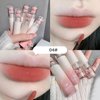 6 Colors Cute Bear Matte Liquid Lipstick Set, Pink Bear Lip Glaze Matte Lip Gloss Long Lasting Waterproof Smooth Lip Gloss Lip Glaze Mud Texture Lightweight High Pigment Color Cute Makeup for Women