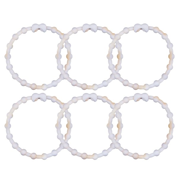 Cloudy Yellow PRO Hair Ties: Easy Release Adjustable for Every Hair Type PACK OF 6