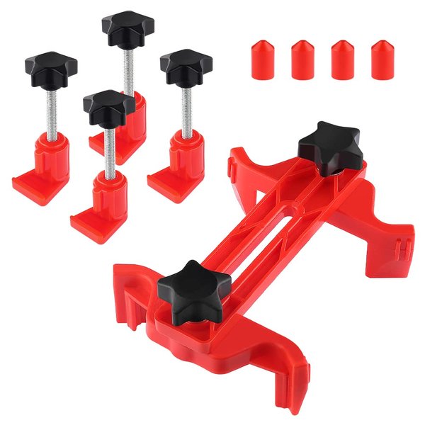 IHOTDER 5PCS Car Dual Cam Clamp Camshaft Kit - Anti Slip Locking Timing Tool Kit for Single/Twin/Quad Camshaft Clamp Engine - Universal Car Accessories Cam Bearing Tool