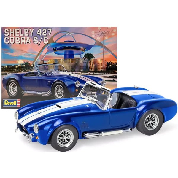 Level 4 Model Kit Shelby Cobra 427 S/C 1/24 Scale Model by Revell 14533, Small, White