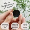 KARELIANMASTERS Shungite Stones Stickers Set for Mobile Cell Phone | Healing Energy Crystal Protection Plates with Carbon Fullerenes for Tablets & Laptops & Computer (Set of 15 Plates)