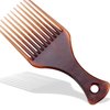 6Pcs Brown Afro Curly Hair Pick Mini Comb Salon Professional Barber Supplies and Hair Comb