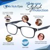 In Style Eyes Super Strong Eye Glasses, High Magnification Womens Reading Glasses - Non-Polarized Lens for Men - Black - 7.0x