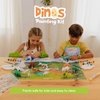 BONNYCO Dinosaur Toys for Kids Painting Kit 16 Figurines Kids Crafts Kits with Glow in The Dark, Toys & Gifts for Boys | Kids Toys 3 4 5 6 7 8 9 10 Years Old Gifts for Kids Birthday, Christmas