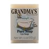 Grandma's Pure Lye Soap Bar - Unscented Face & Body Wash Cleans with No Detergens, Dyes & Fragrances - 6 Ounce (Pack of 1) - 60018