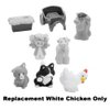 Replacement Part for Fisher-Price Little People Nativity Set - FPT07 ~ White Chicken ~ Works with Many Sets