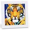Libfx Diamond Art Kits for Kids with Frame Diamond Art for Kids Girls Boys Beginners Arts and Crafts for Kids Ages 8 9 10 12 Christmas Birthday Gifts (Tiger)