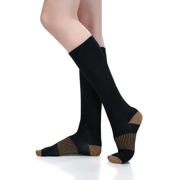 ComfortGear Performance Enhancing Therapeutic Full Length Compression Socks, 10-20 mmHg, Anti-fatigue, Graduated Compression Action (7-9 Men's/8-10 Women's)