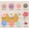 YAOKUA 12PCS Flower Hair Clips Hair Bows,Fully Lined Non Slip For Hair Barrettes Handmade Colourful Hair Accessories For Girls