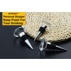 JETKONG 3 Pcs Wine Stoppers Crystal Wine and Beverage Bottle Stopper Diamond Decorative Wine Bottle Stopper (Crystal)