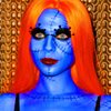 MEICOLY Blue Face Paint Stick(1.06 Oz),Grease Waterproof Dark Blue Body Paint Stick for Halloween SFX Avatar Smurf Mystique Makeup,Blue Eye Black Stick,Royal Blue Face painting for Adults and Kids