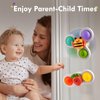 3PCS ALASOU Pop up Suction Cup Spinner Toys for 1 Year Old Boy Girl|Novelty Spinning Tops Bath Toys for Kids Ages 1-3|Sensory Toys for Toddlers 1-3 Year Old Boy Birthday Gift