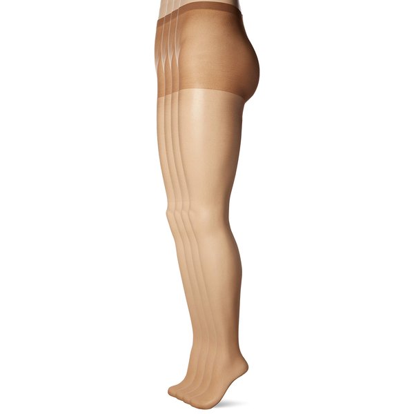 L'eggs womens L'eggs Everyday Women's Nylon Regular - Multiple Packs Available Pantyhose, Nude 1 4-pack, Queen US
