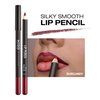 KISS New York Professional Slim Lip Pencil, Creamy Soft Lip Liner, Smooth Long-Lasting Rich Lip Color, Natural Lip Makeup, Water-Resistant Lip Crayon (Burgundy)