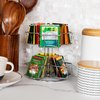 Mind Reader Tea Bag Carousel, Tea Station Organizer, Countertop Storage, Kitchen, Metal, 7" L x 7" W x 8.25" H, Silver
