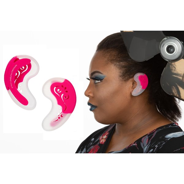 STYLE'nSHIELD Ear Covers for Hair Dryer Heat Shield/Heat Resistant Silicone Ear Protectors for Hair Dryer Heat, Curling Iron, Flat Ironing, & Hot Comb Heat Styling Burns and Hair Dye Stains / 1 Pair