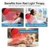 Wolezek Red Light Therapy Lamp with Lamp Holder, 660nm Red and 850nm Near Infrared Combo Wavelength LED Red Light Bulb, Red Light Therapy Device for Face and Body, Aluminium Shell, E27/E26 Standard