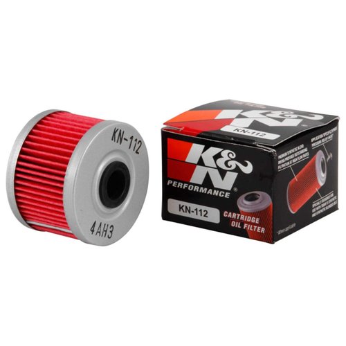 K&N Motorcycle Oil Filter: High Performance, Premium, Designed to be used with Synthetic or Conventional Oils: Fits Select Honda, Kawasaki Motorcycle Models, KN-112