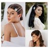 8Pcs Rhinestone Bobby Pins Diamond Hair Clips Decorative Hair Pins Wedding Hair Clip Rhinestone Jewelry Barrette Crystal Barrette Elegant Hairpin Bride Silver Hairpin Barrette for Brides Women Girls