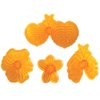 JEM Pansy & Violet Fondant Cutters, for Cake Decorating, Set of 4