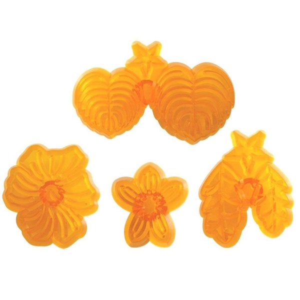 JEM Pansy & Violet Fondant Cutters, for Cake Decorating, Set of 4
