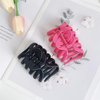 QTMY 2 Pack Hair Claw Clips for Styling,Decorative Fancy Hair Clips for Girls Women,Pink Black
