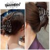 AIUPUOC Hair Clips Black Ghost Hand Hair Claw Clips with Skull Design Hair Barrettes for Thick Hair Thin Hair for Women Metal Skeleton Hair Accessories Clamps Cosplay Party Halloween Decorations 1PCS