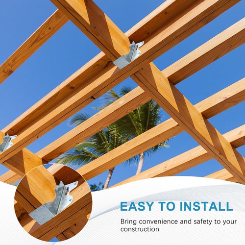 LukLoy 2x4 Joist Hanger 20 Gauge Galvanizing Face Mount Joist Hangers for Wood, 10 Pack