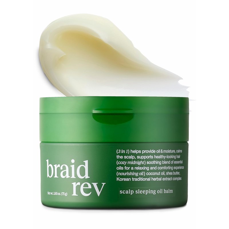 Bephor Braid Rev Scalp Sleeping Oil Balm, Balm-to-Oil Formula, Nourishing for Dry Scalp with Coco...