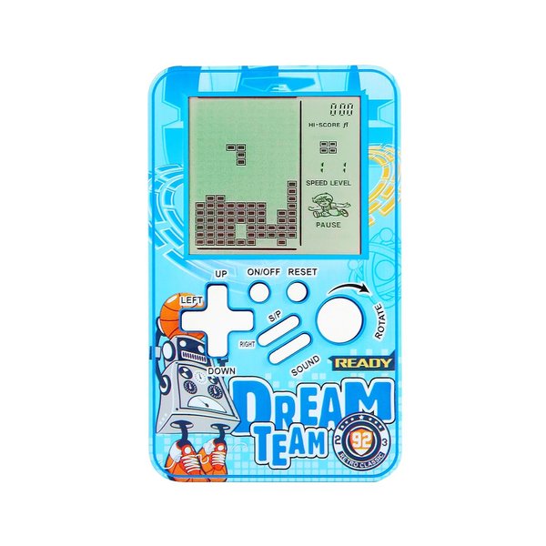 CZT Handheld Block Game Console Built-in Multiple Classic Retro Brick Games Electronic Entertainment Student Game Machine Game playerPortable Gaming Device Kids Girls (Blue)