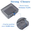 Small Pill Cases Organizers 3 Pack, Daily Pill Case One Day Mini Pill Box Container Portable for Purse Pocket Small Pill Holder Case (Dark Gray)