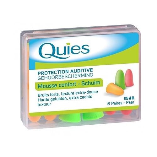 Quies Rubber Foam Ear Plugs 6 Pairs