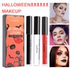 Purple Matte Lipstick Lip Stain High Pigmented Long Lasting 24H Waterproof Lip Gloss Non-sticky Non-Fading Smudge-proof Matte Liquid Lipstick for Halloween Paint Party Cosplay Goth Makeup(05# PURPLE)