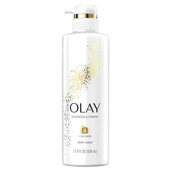 Olay, Cleansing & Firming Body Wash with Vitamin B3 & Collagen, 17.9 Fl Oz