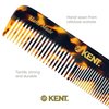 Kent OT TY 4.5" Fine Tooth Comb and Wide Tooth Comb Pocket Comb - Handmade Hair Comb for Men for Hair Combs, Beard Comb and Mustache Comb - Combs for Women and Kids, Saw Cut and Hand Polished