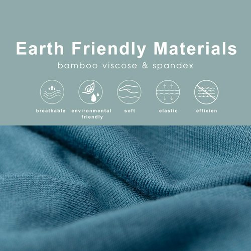 BAMBOO COOL Men's Underwear Boxer Briefs Soft Breathable Moisture Wicking Underwear Bamboo Viscose Performance 4 Pack