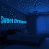 1230 PCS Ultra Glow in The Dark Stars Wall Stickers, 3D Adhesive Dots Decor Starry Sky Decor for Kids Bedroom or Birthday Gift,Beautiful Wall Decals - Sky Blue