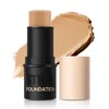 AFGHOUZ Matte Foundation Stick, Cream Face Foundation Concealer Makeup Stick, Waterproof Base Makeup for Women, Natural Finish