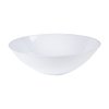 Blue Sky Organic Silver Rim White Bowls 10 Count - 16oz Disposable Elegant Plastic Dinnerware for Parties and Events