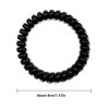 Hodooly 15 Pcs Spiral Hair Ties, Black Coil elastics Hair Ties, Black Small Spiral Hair Ties,No Crease Hair Coils, Telephone Cord Plastic Hair Ties (15 black)