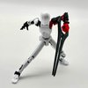 QAONIE 3D Printed 5.54-inch Multi-Jointed Action Figures Dummy13, Full Body Mechanical Movable Toy, Multiple Accessories, Hand Painted Figure, Desk Decoration, Creative Gifts (Z-Devil's Hand)