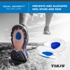 Tuli's Dual Density Polar Bears Gel Heel Cups, Cushion Insert for Heel Spurs, Sever’s Disease, and Heel Pain Relief, Regular